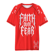 Faith Over Fear / Red Rash Guard