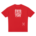 Faith over Fear oversized Red T