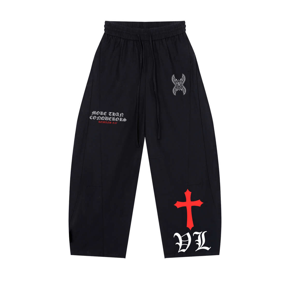 MORE THAN CONQUERORS — WIDE LEG SWEATPANTS