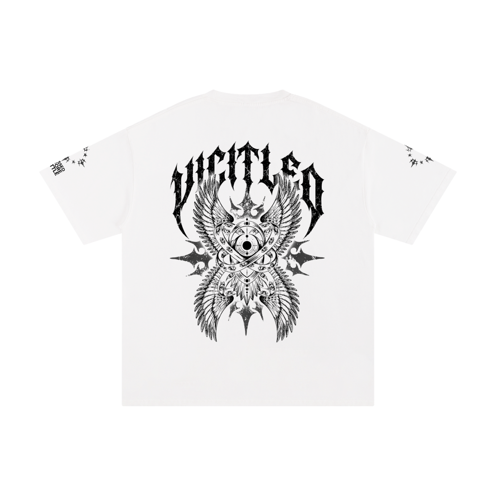 Faith over Fear oversized white T